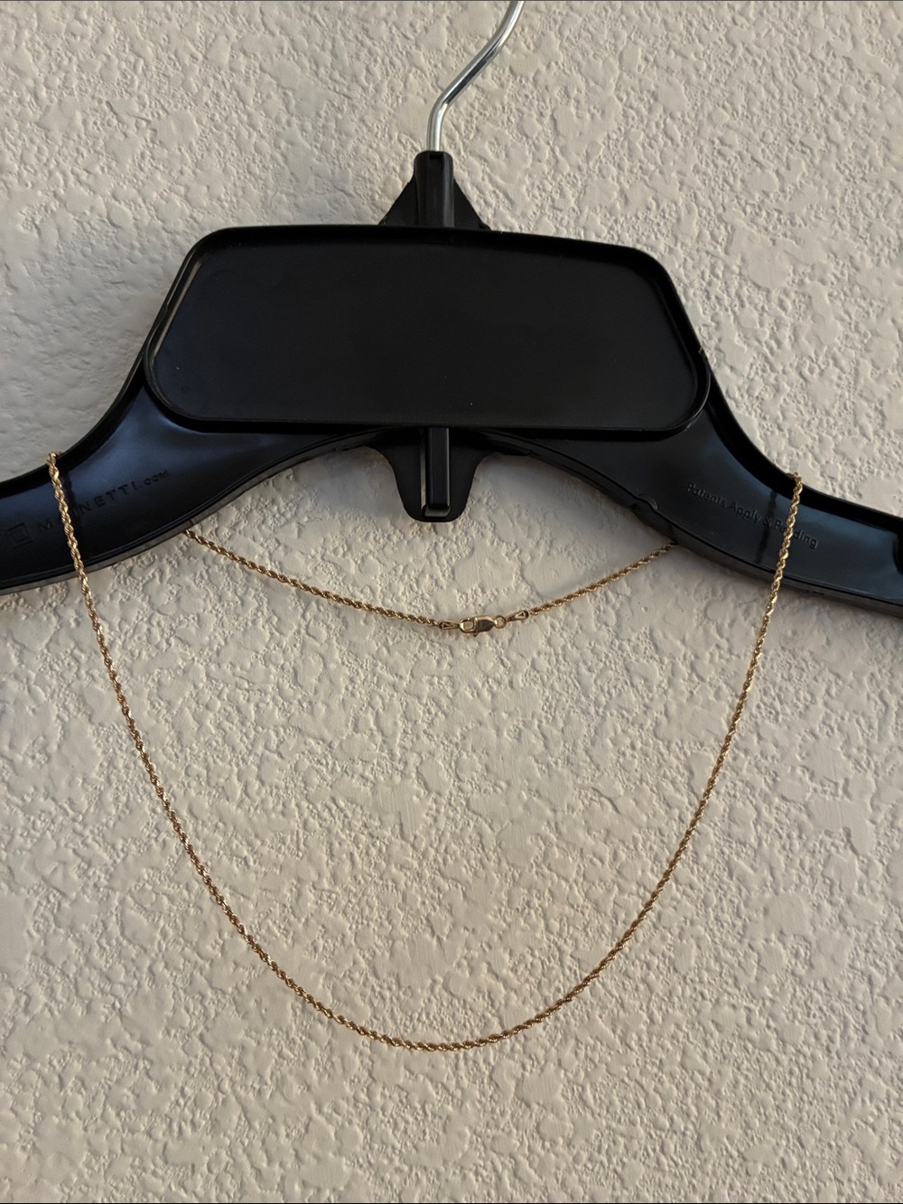 14K Gold Twist Rope Necklace 18” long vintage old - Picture 2 of 4